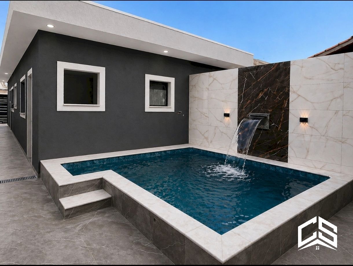 Casa Nova com Piscina no Savoy em Itanhaém